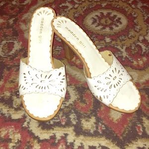 White Heeled Sandals